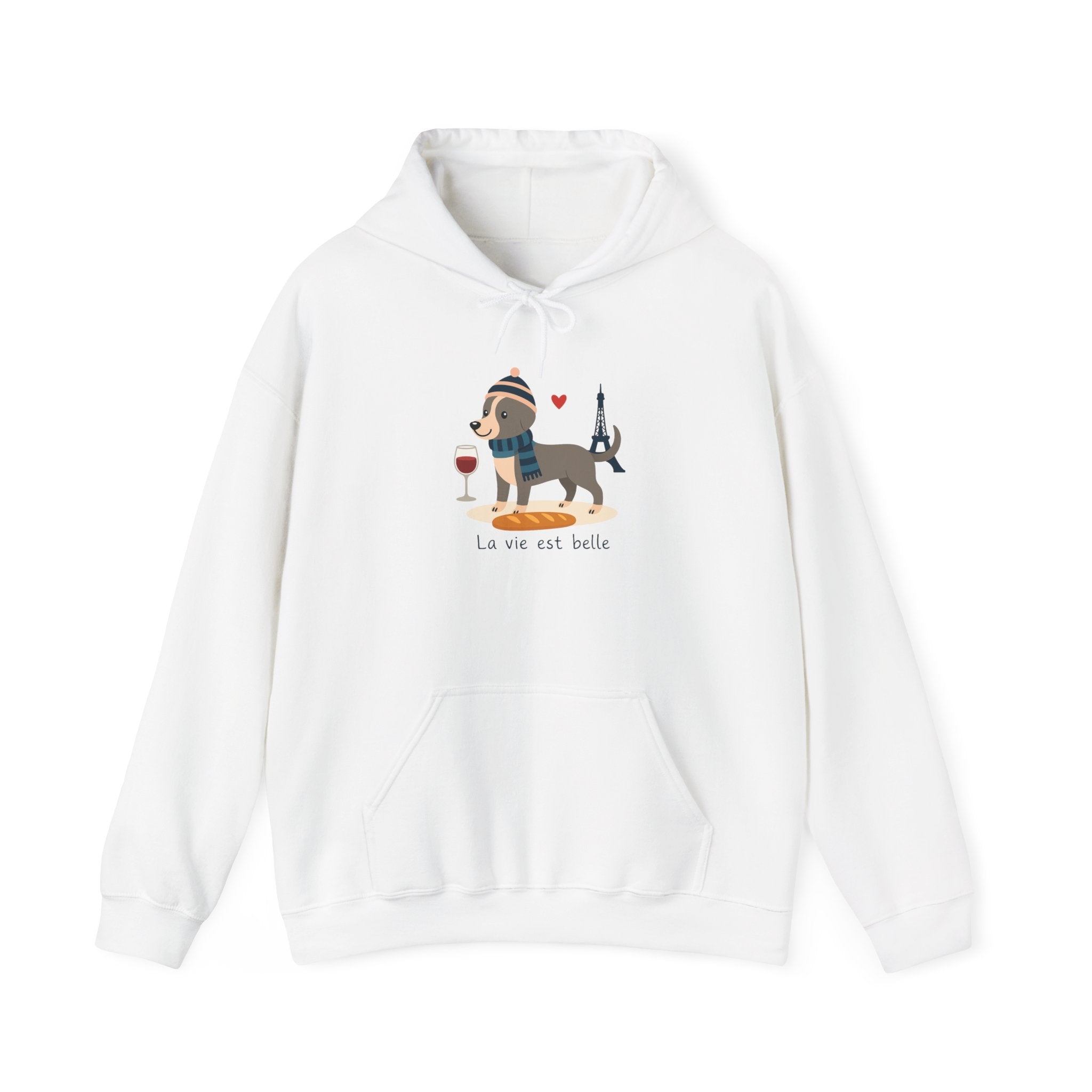Dachshund Paris Lover Graphic Hoodie