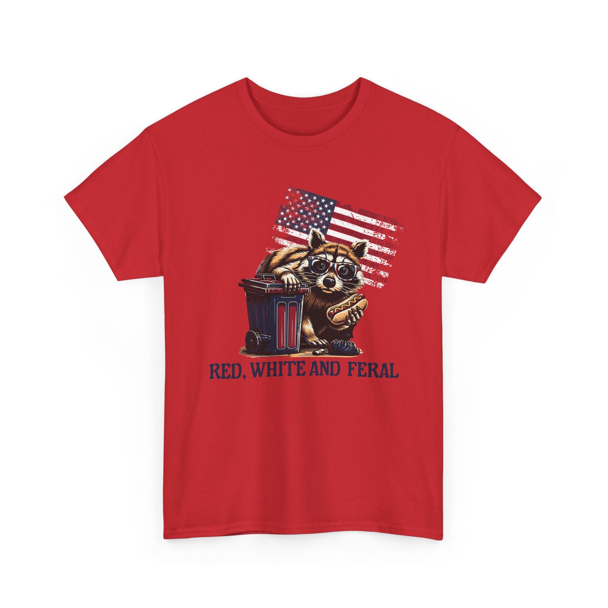 Red, White and Feral Patriotic Graphic Tee