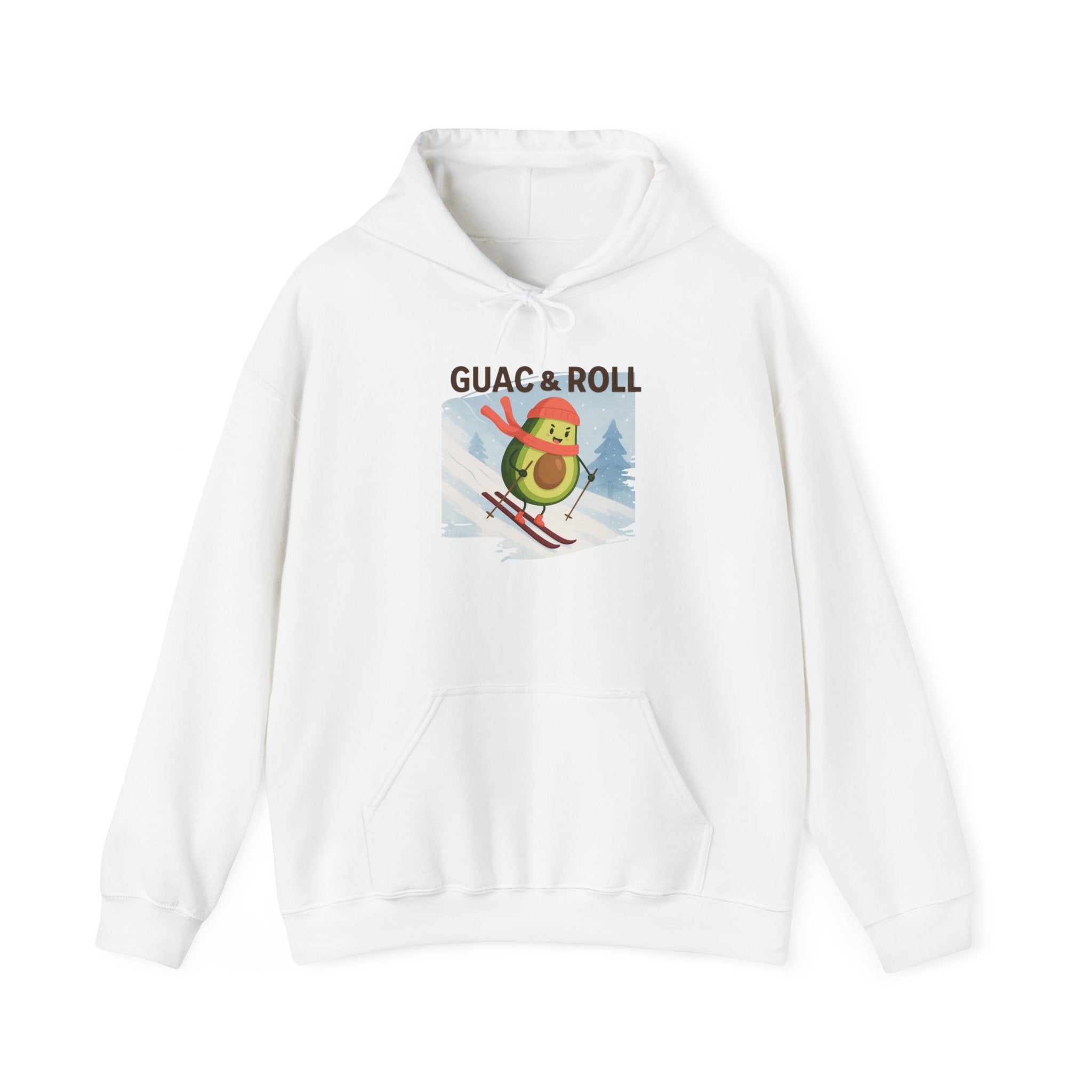Guac & Roll Avocado Skiing Hoodie
