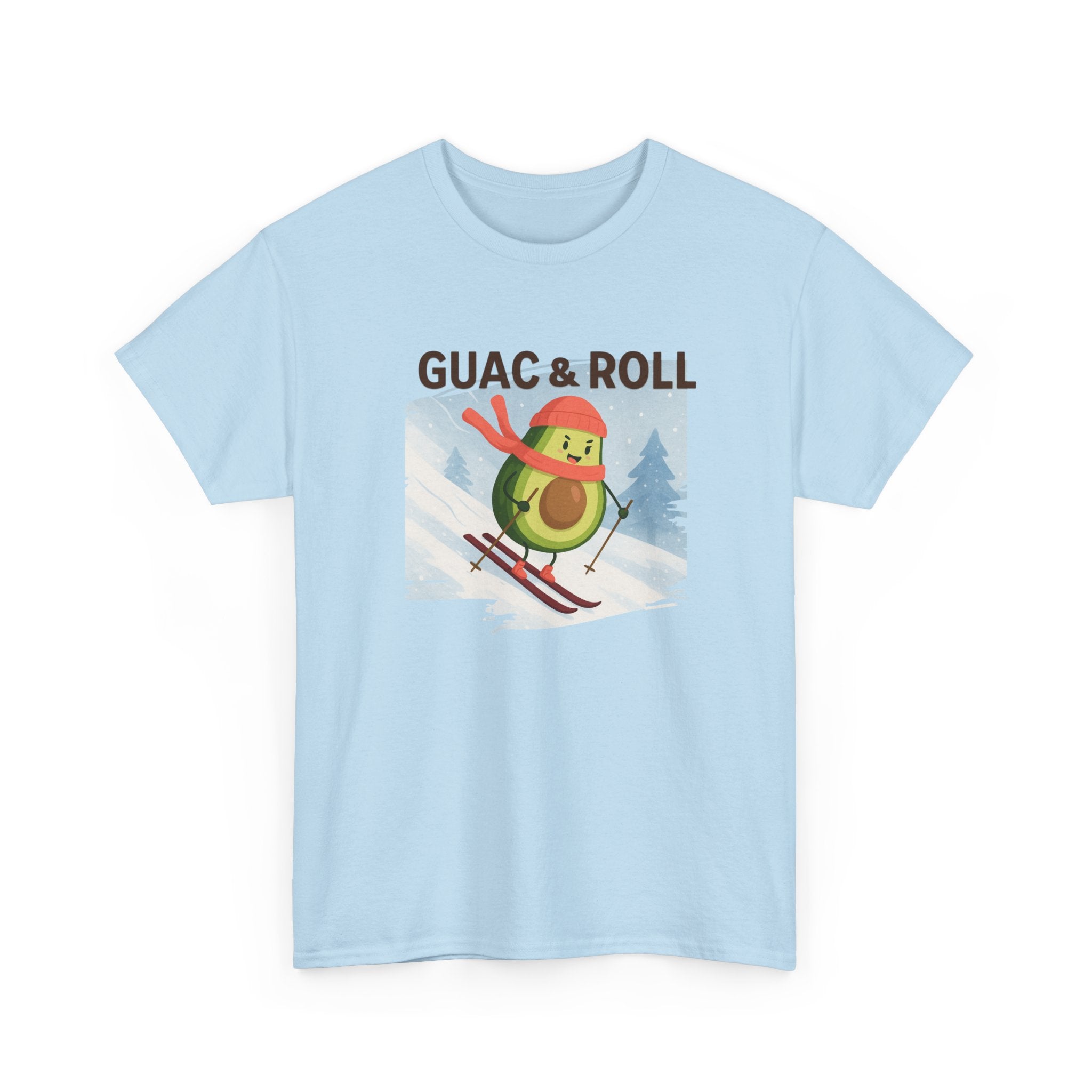 Guac & Roll Avocado Skiing Tee