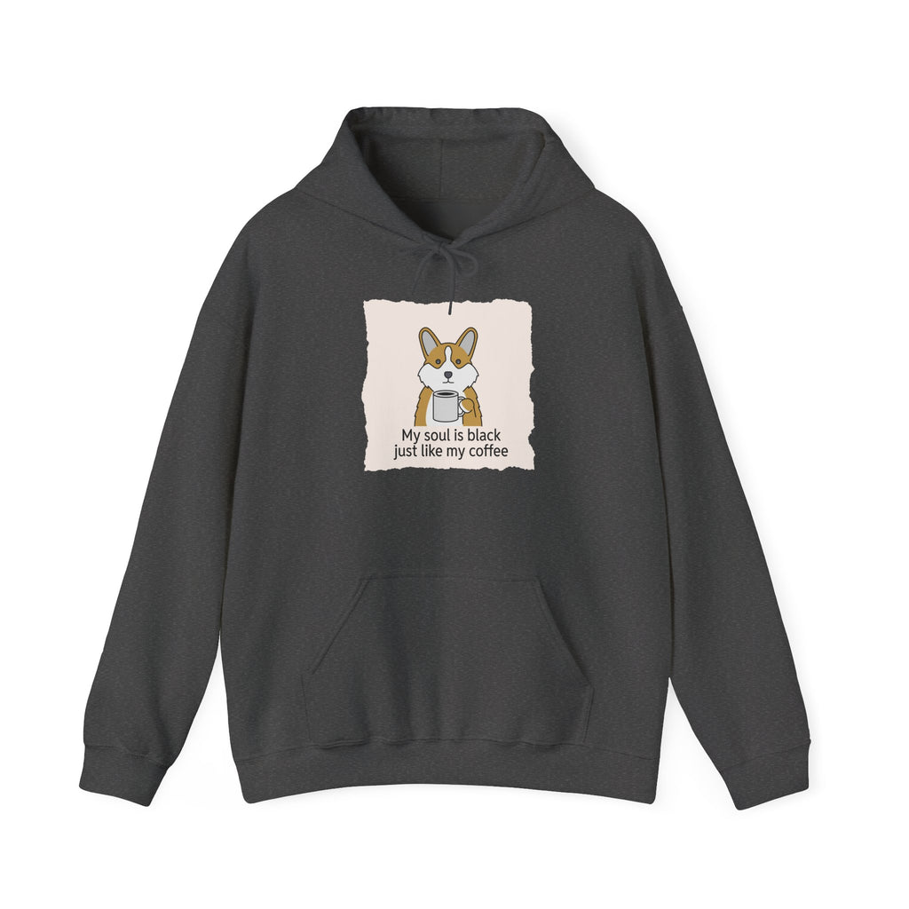 Corgi Coffee Illustration Hoodie