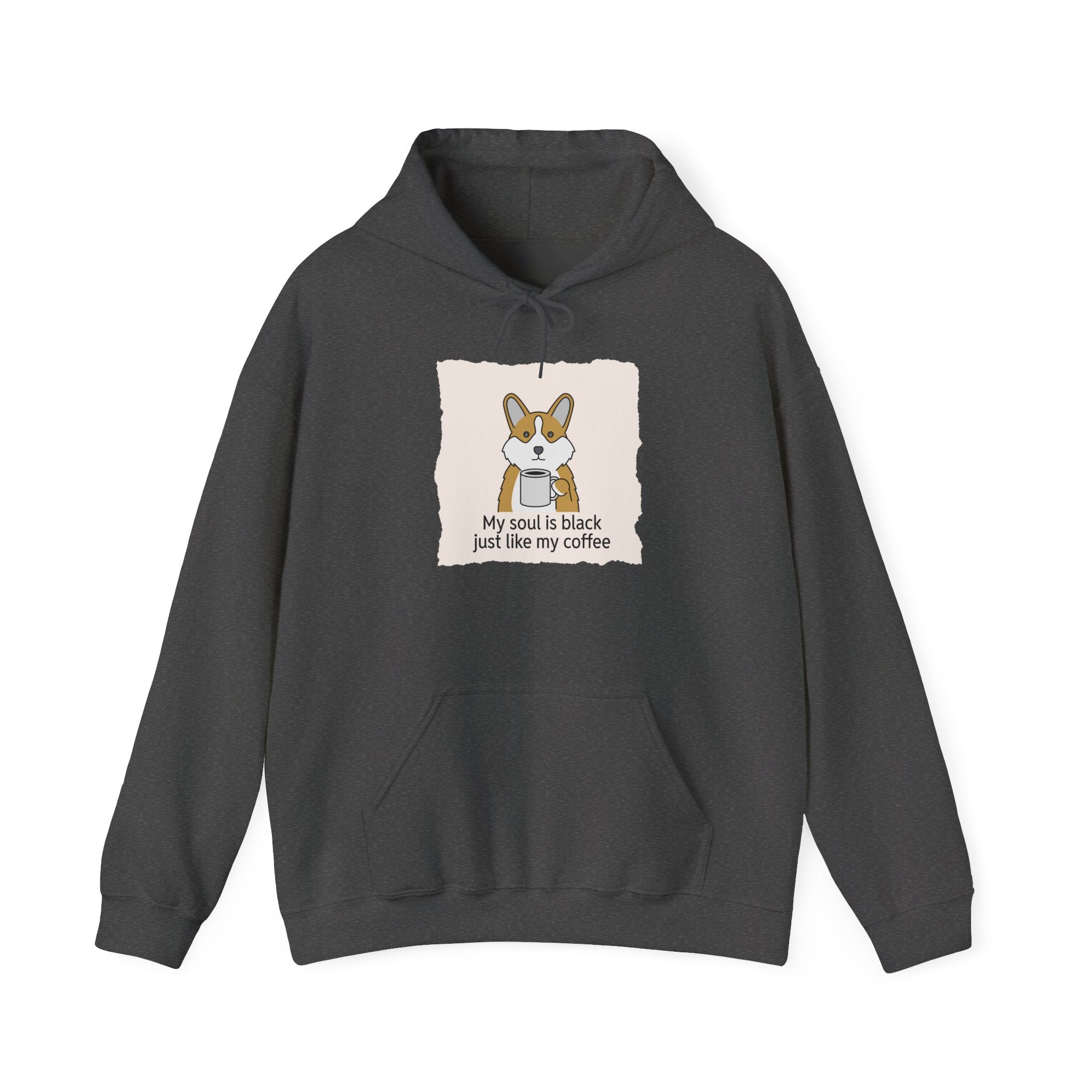 Corgi Coffee Illustration Hoodie