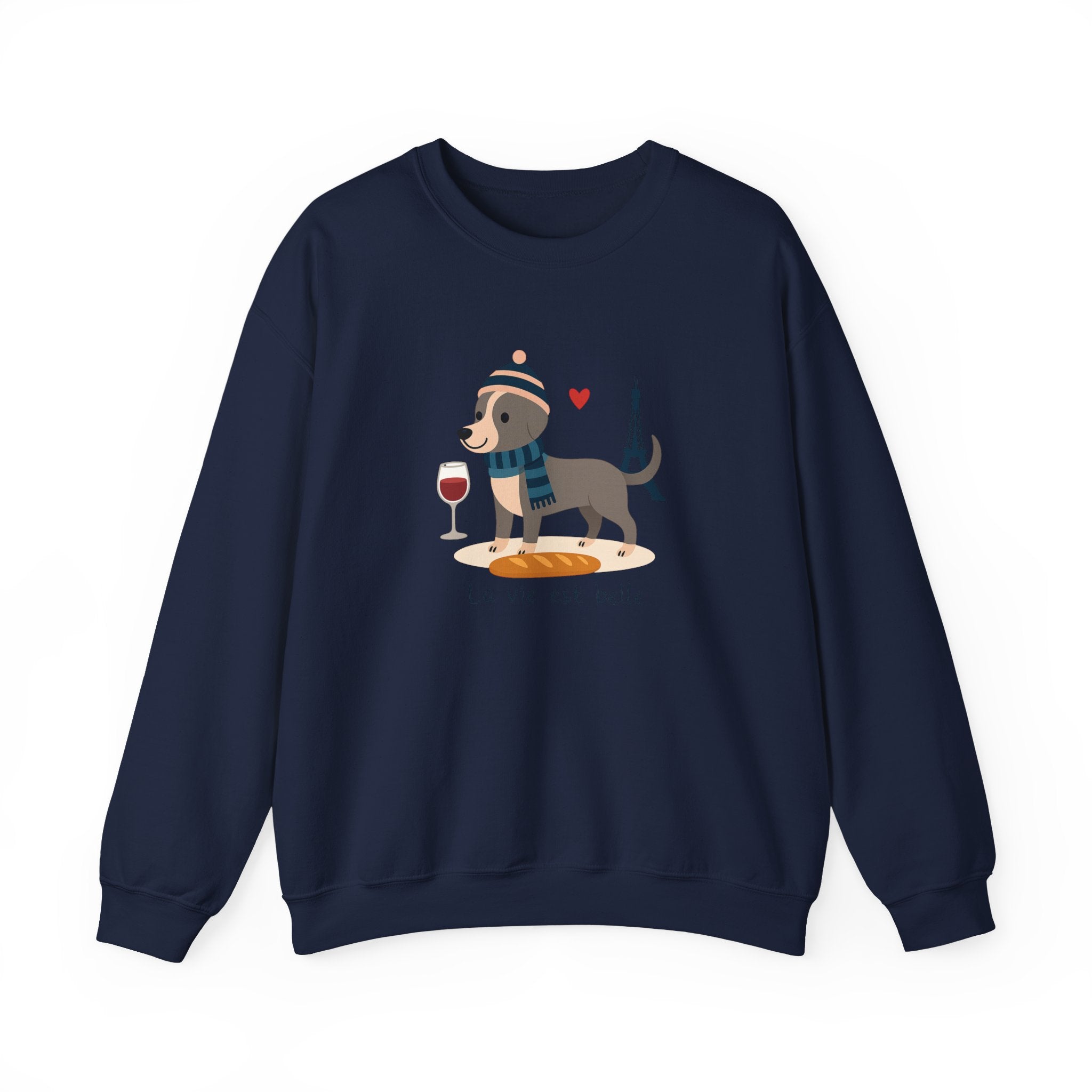 La Vie Est Belle Dachshund in Paris Sweatshirt