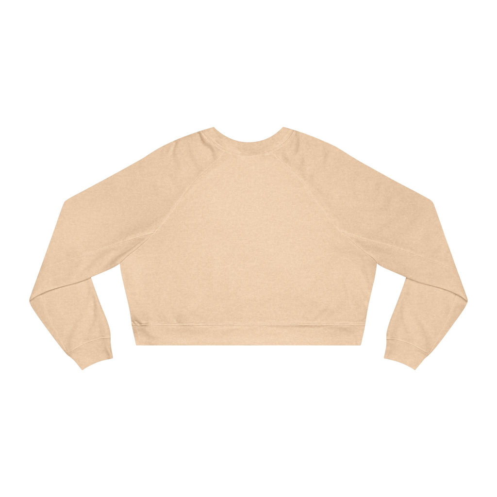 Beachin' Cat Graphic Cropped Sweatshirt
