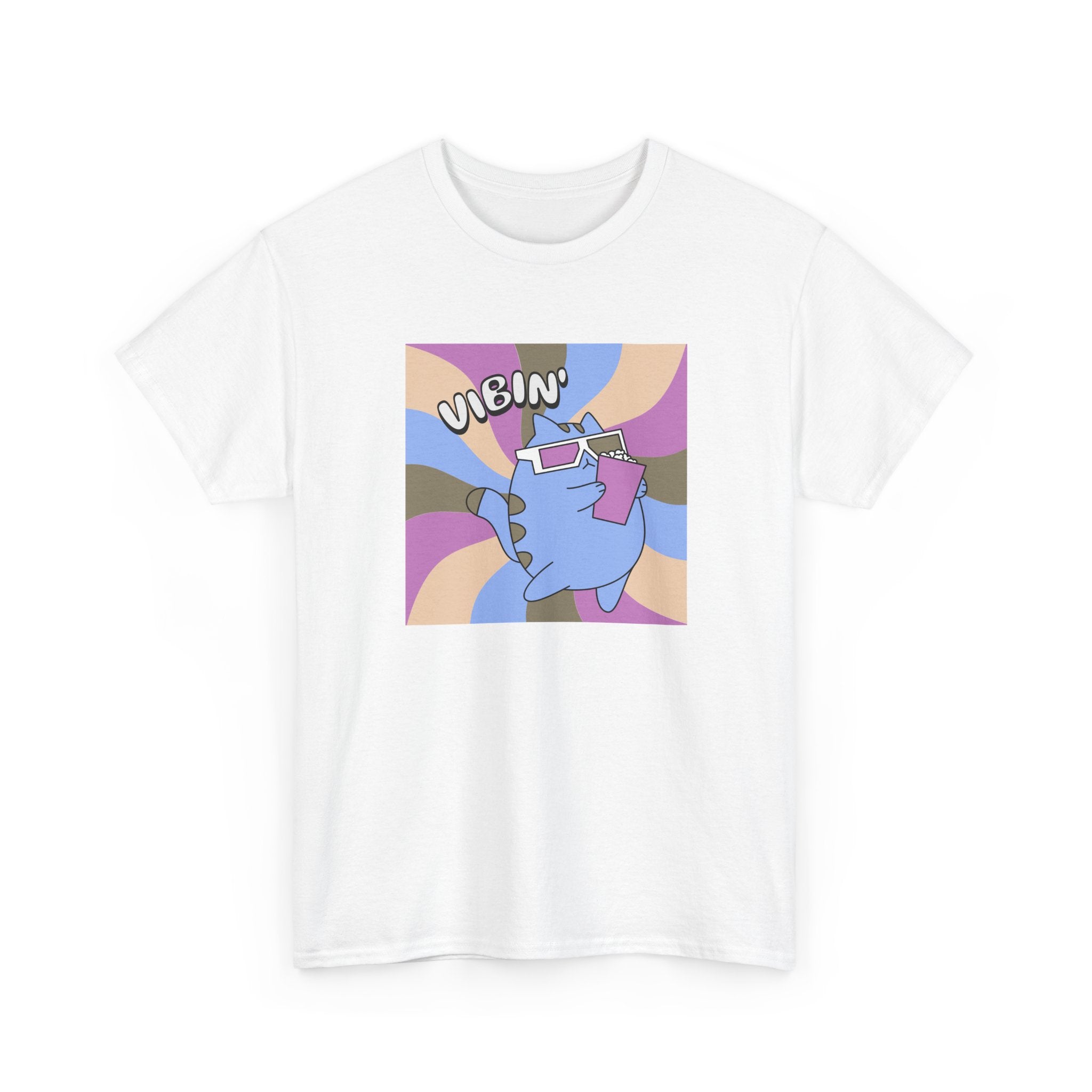 Vibin' Cat Illustration Tee