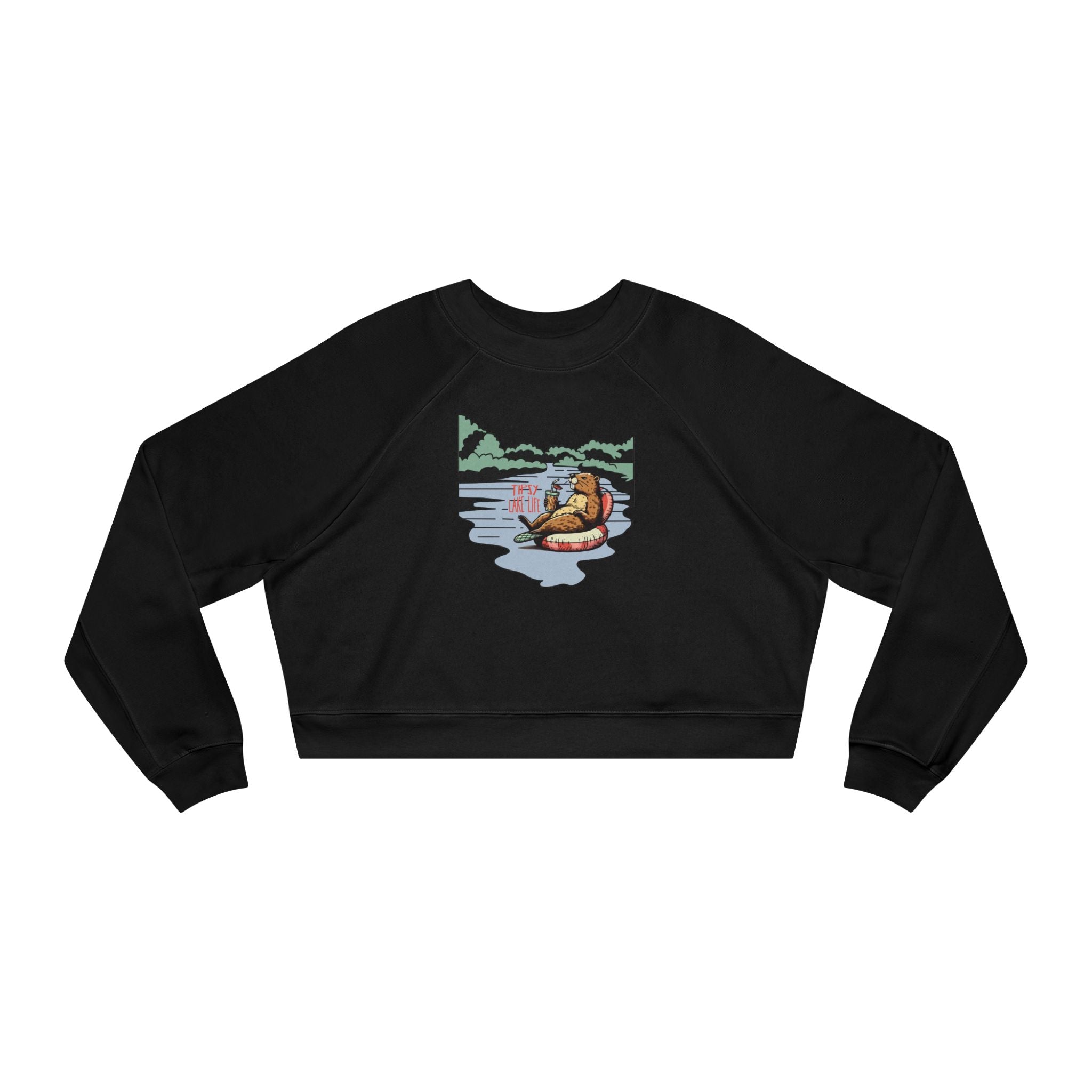 Tipsy Lake Life Beaver Cropped Sweatshirt
