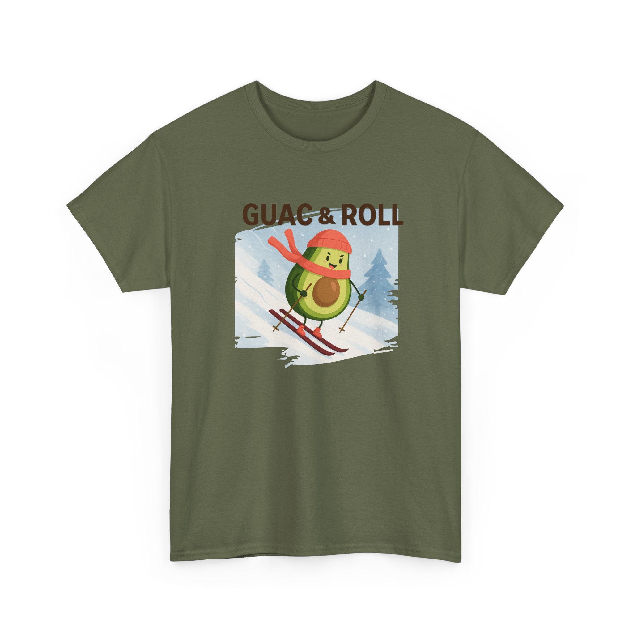 Guac & Roll Avocado Skiing Tee