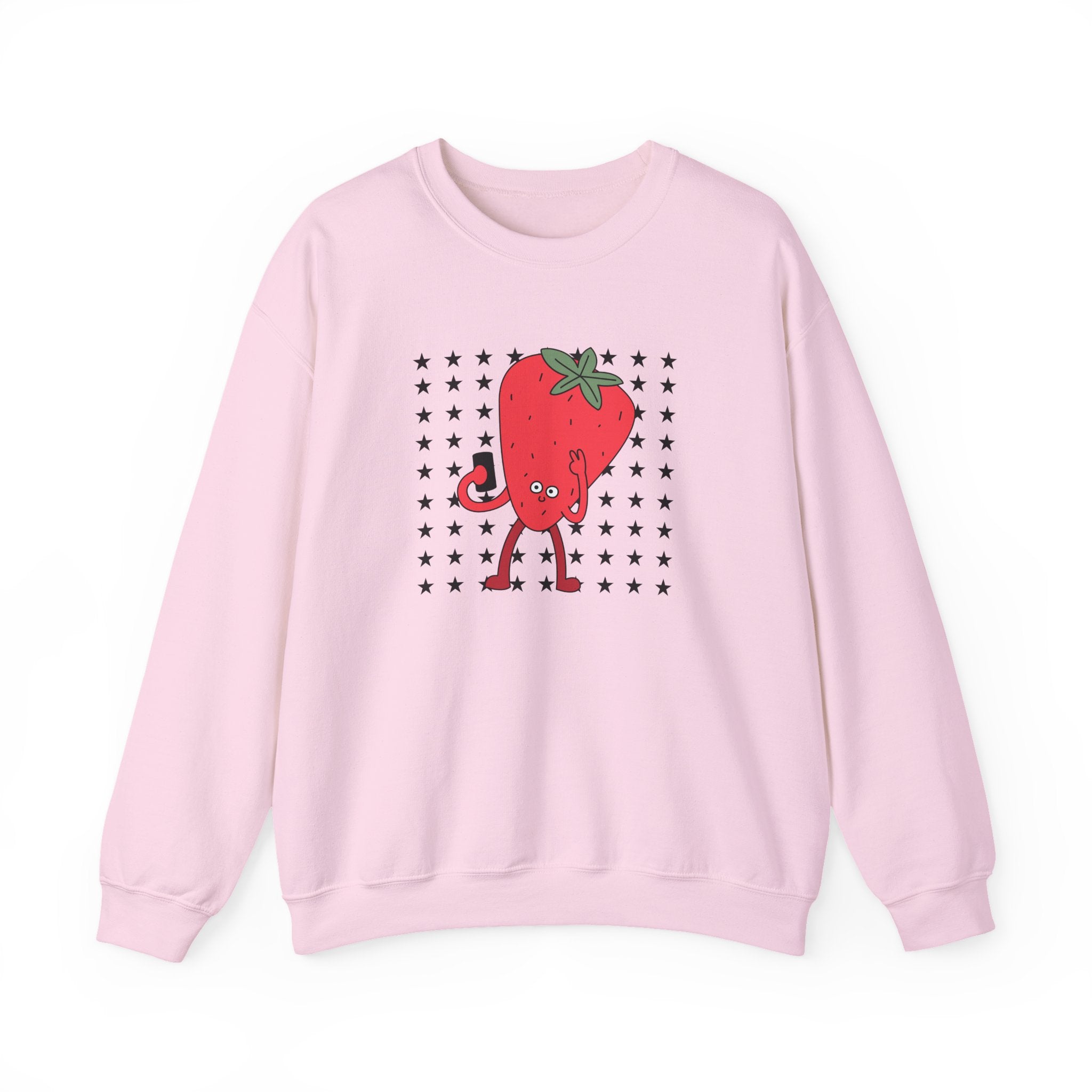 Cute Strawberry Character Sweatshirt