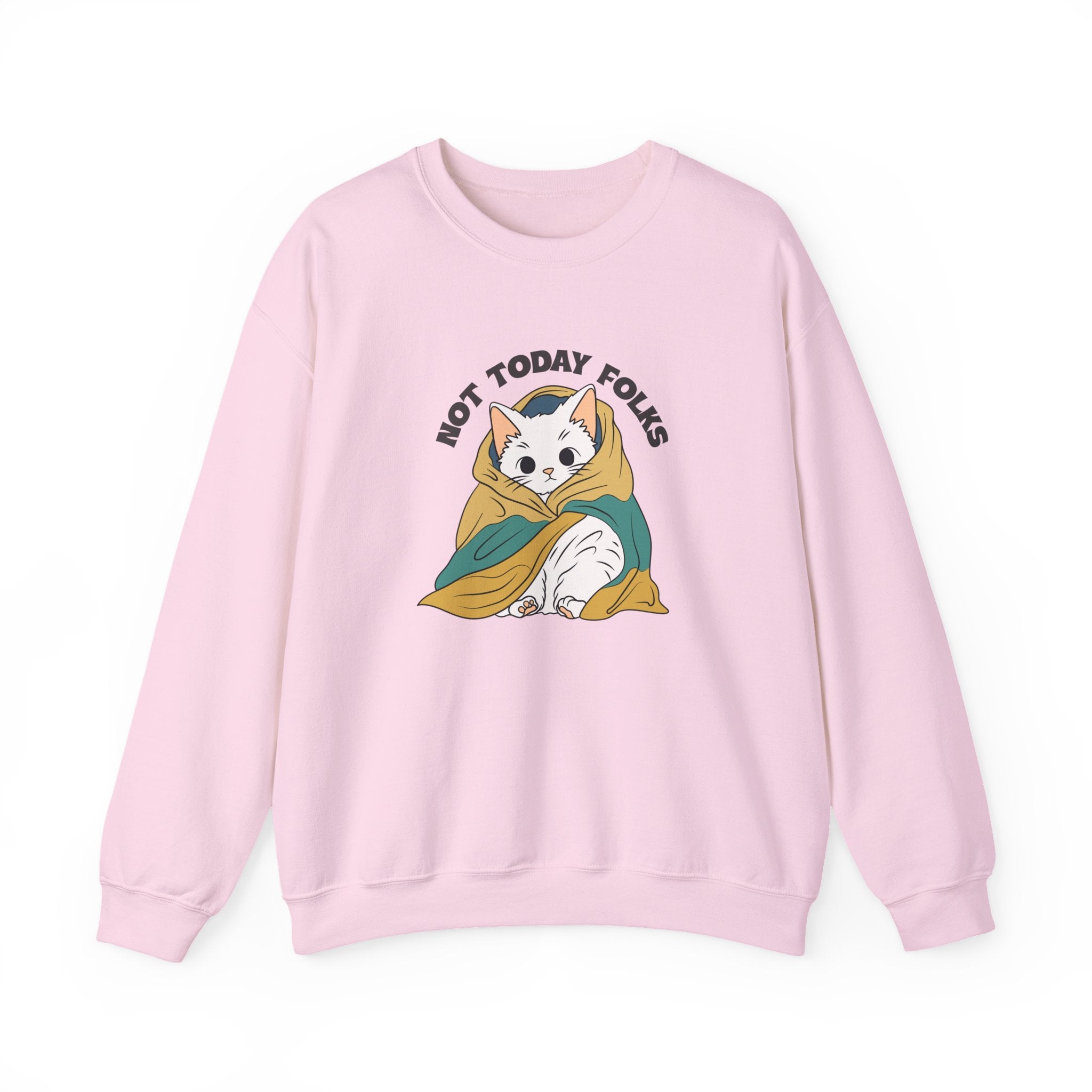 Not Today Folks Cat Sweatshirt
