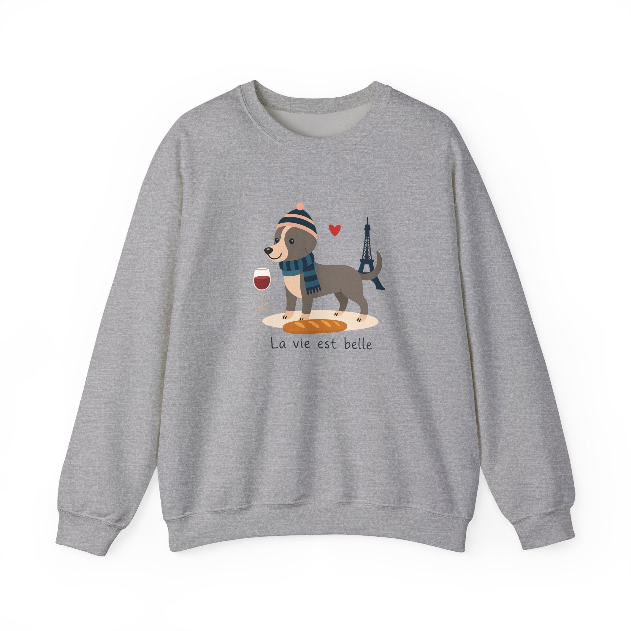 La Vie Est Belle Dachshund in Paris Sweatshirt