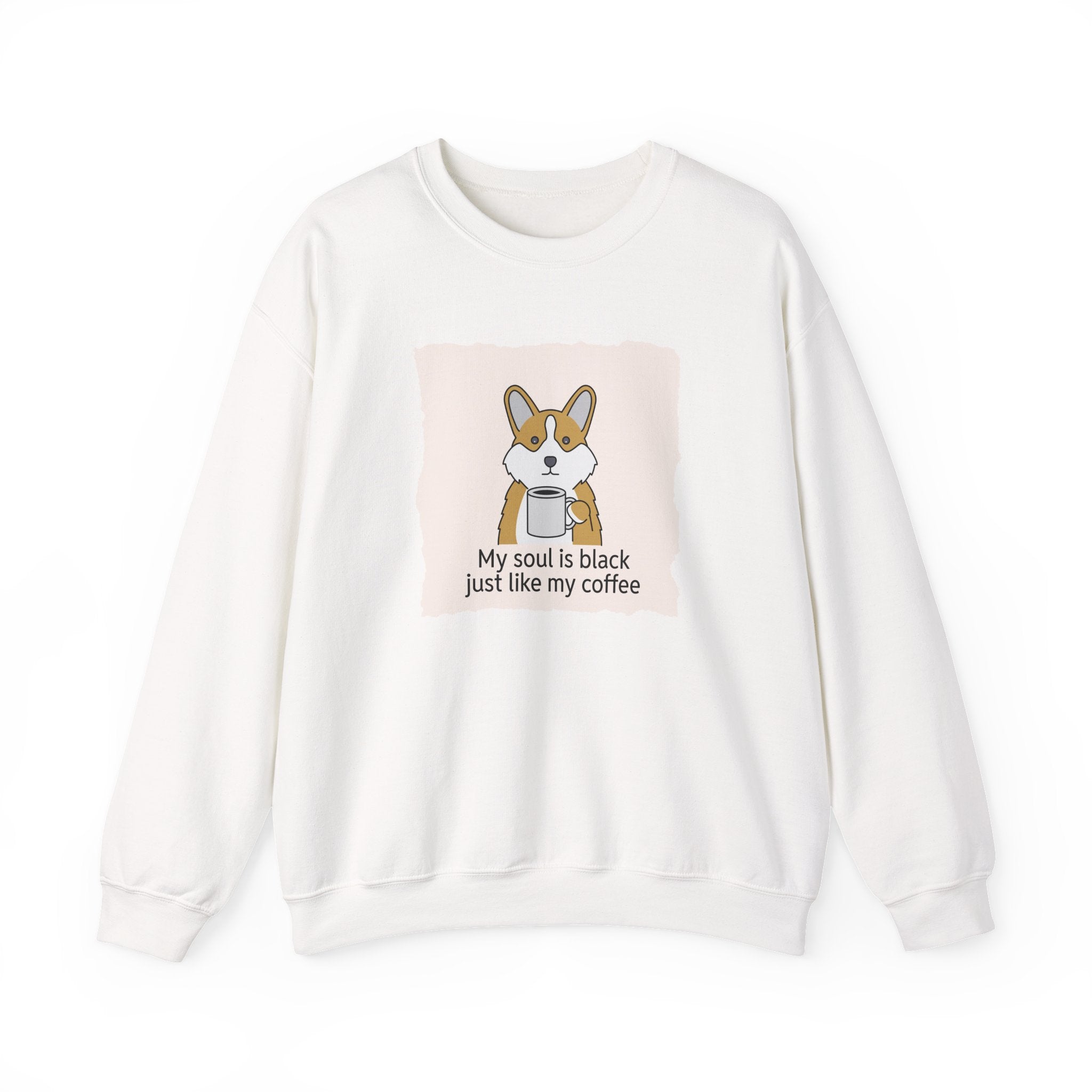 Corgi Holding Coffee Sweatshirt