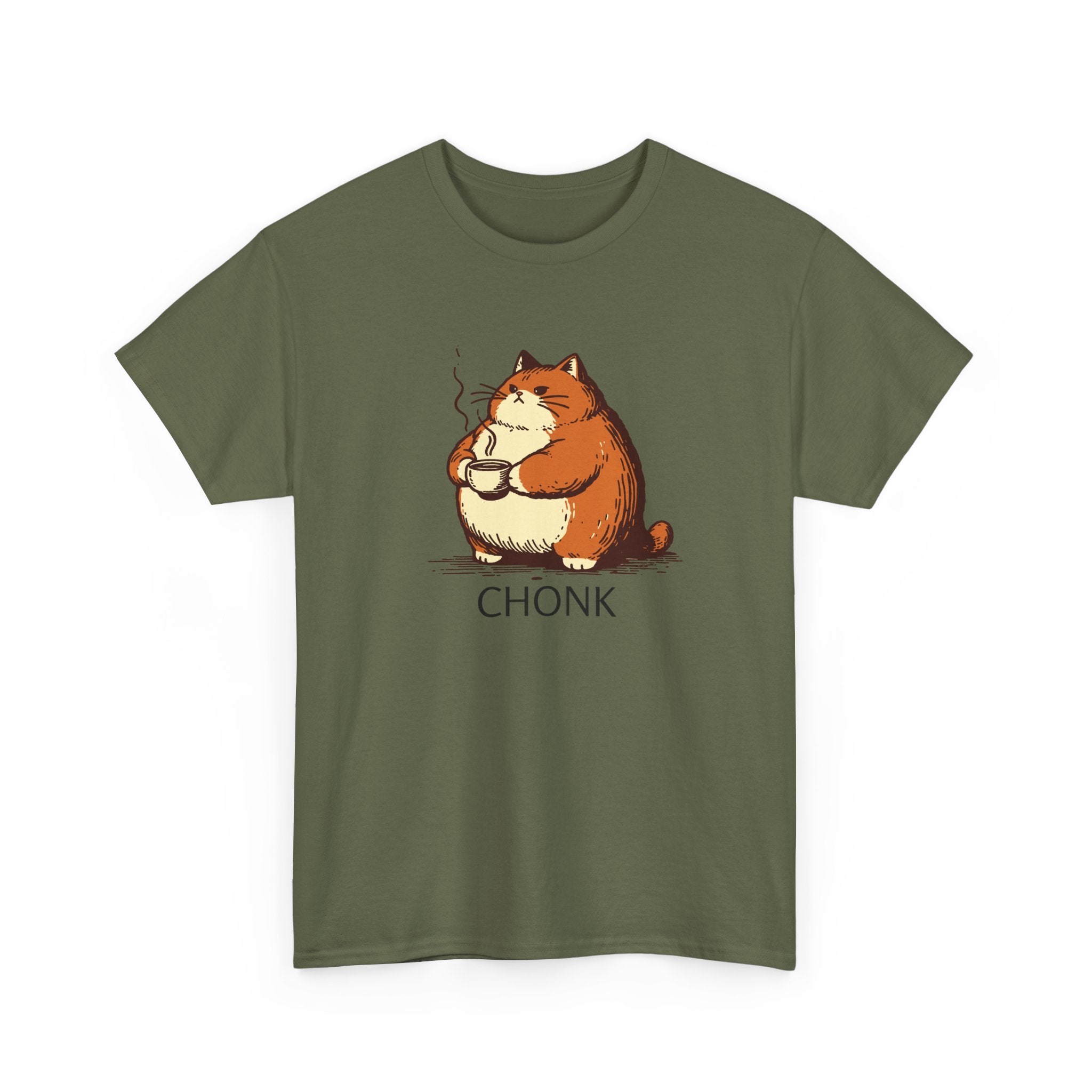 Chonk Cat Illustration Tee
