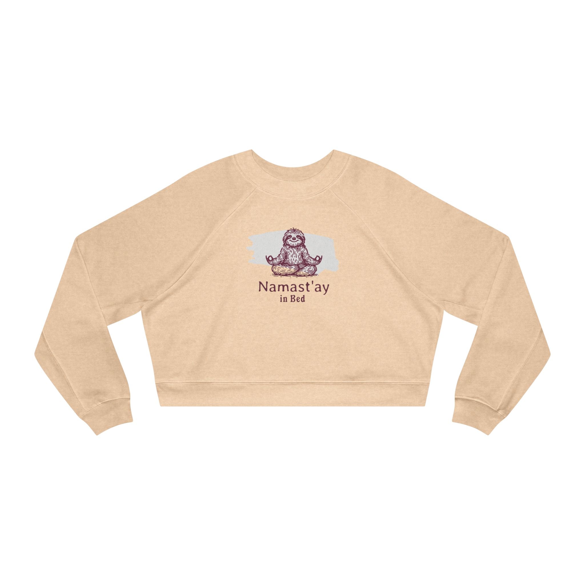 Namast'ay in Bed Sloth Cropped Pullover