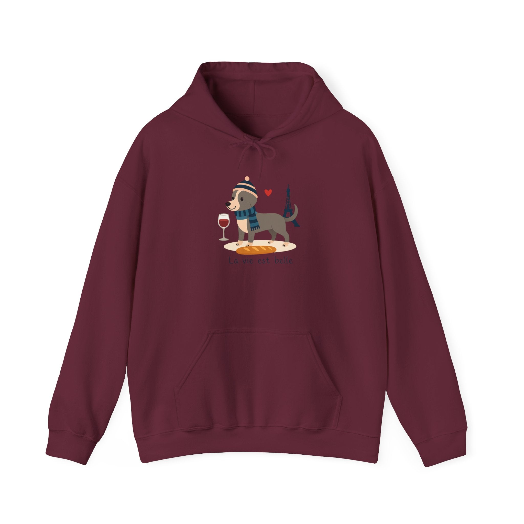 Dachshund Paris Lover Graphic Hoodie