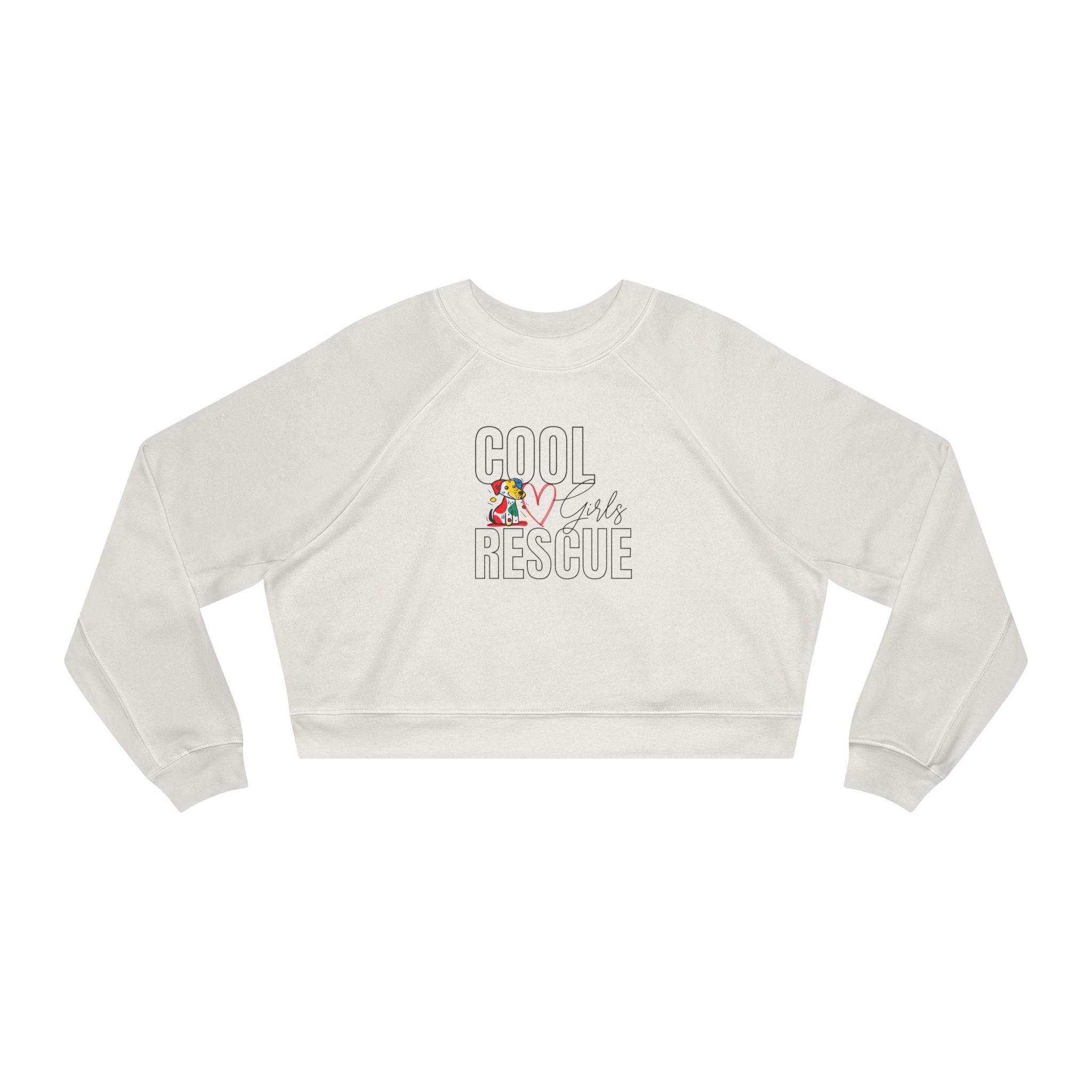 Dog Rescue Lover Cropped Sweatshirt