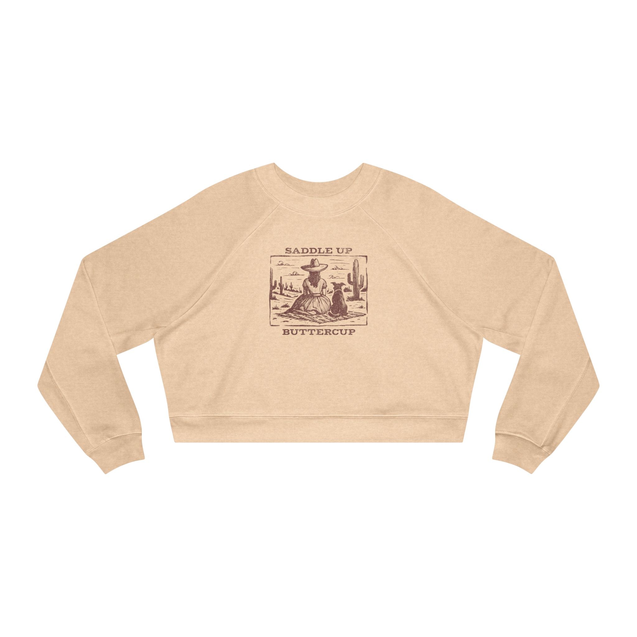 Saddle Up Buttercup Cropped Sweatshirt