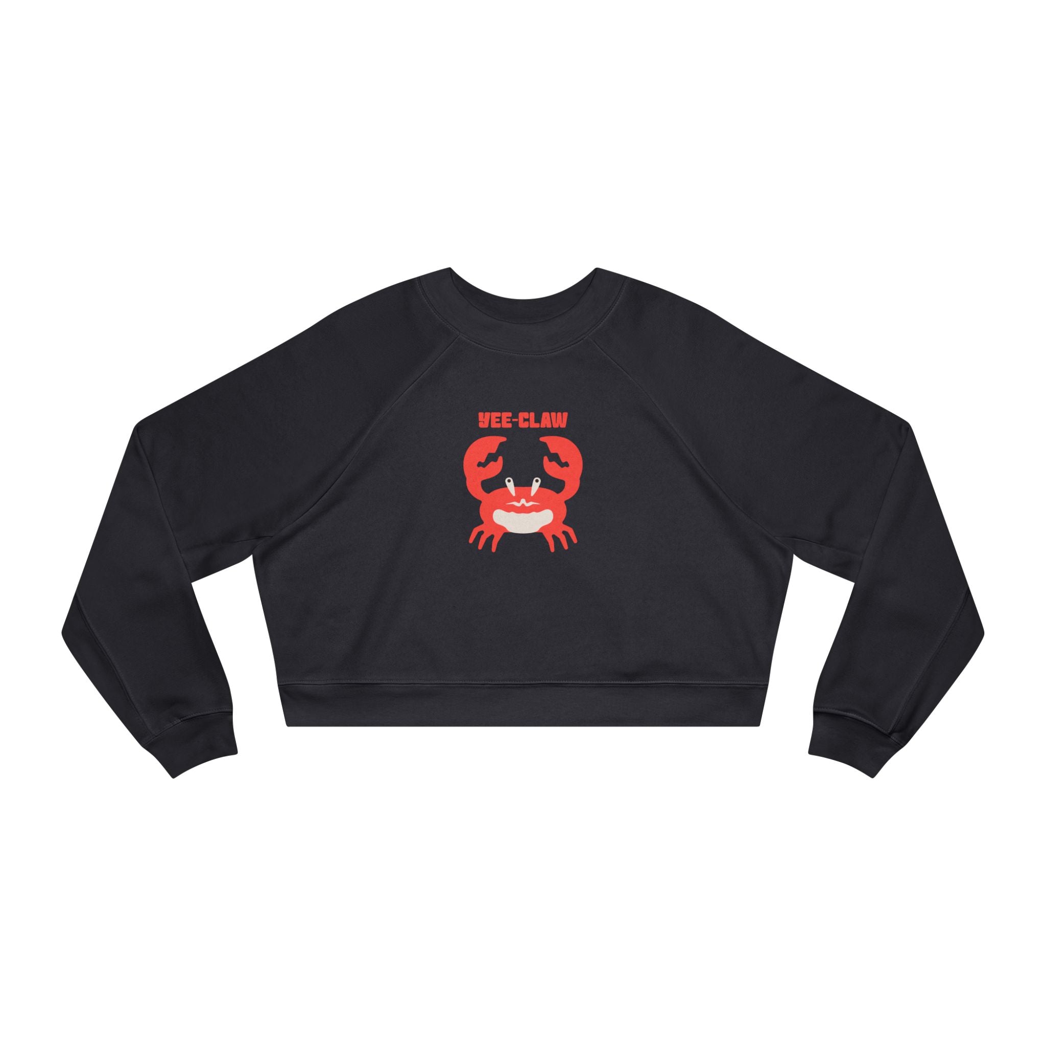 Red Crab Illustration Cropped Pullover