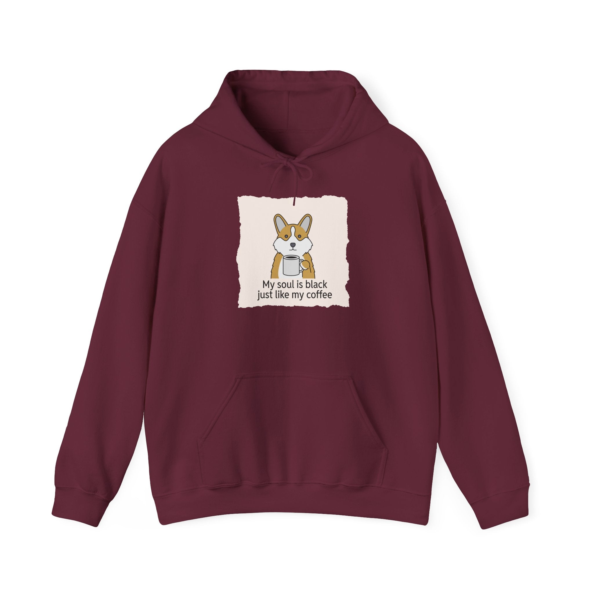 Corgi Coffee Illustration Hoodie