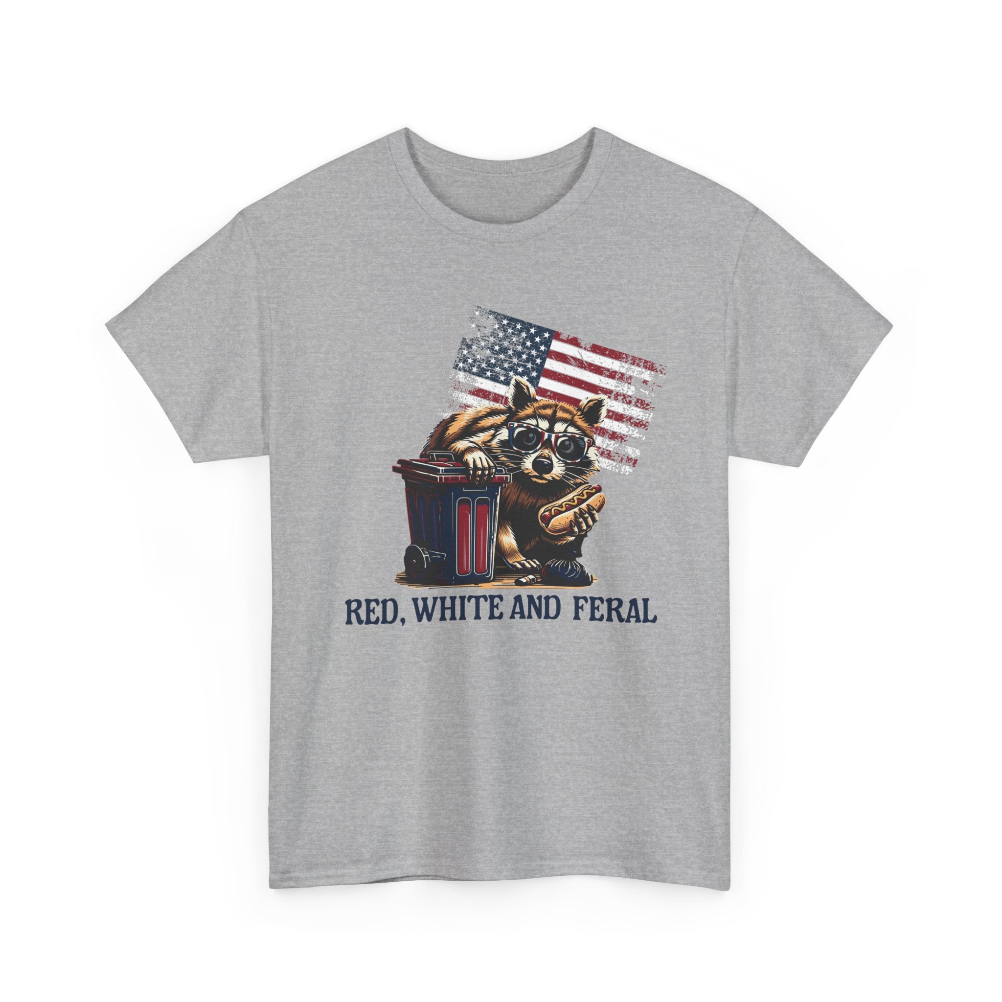 Red, White and Feral Patriotic Graphic Tee