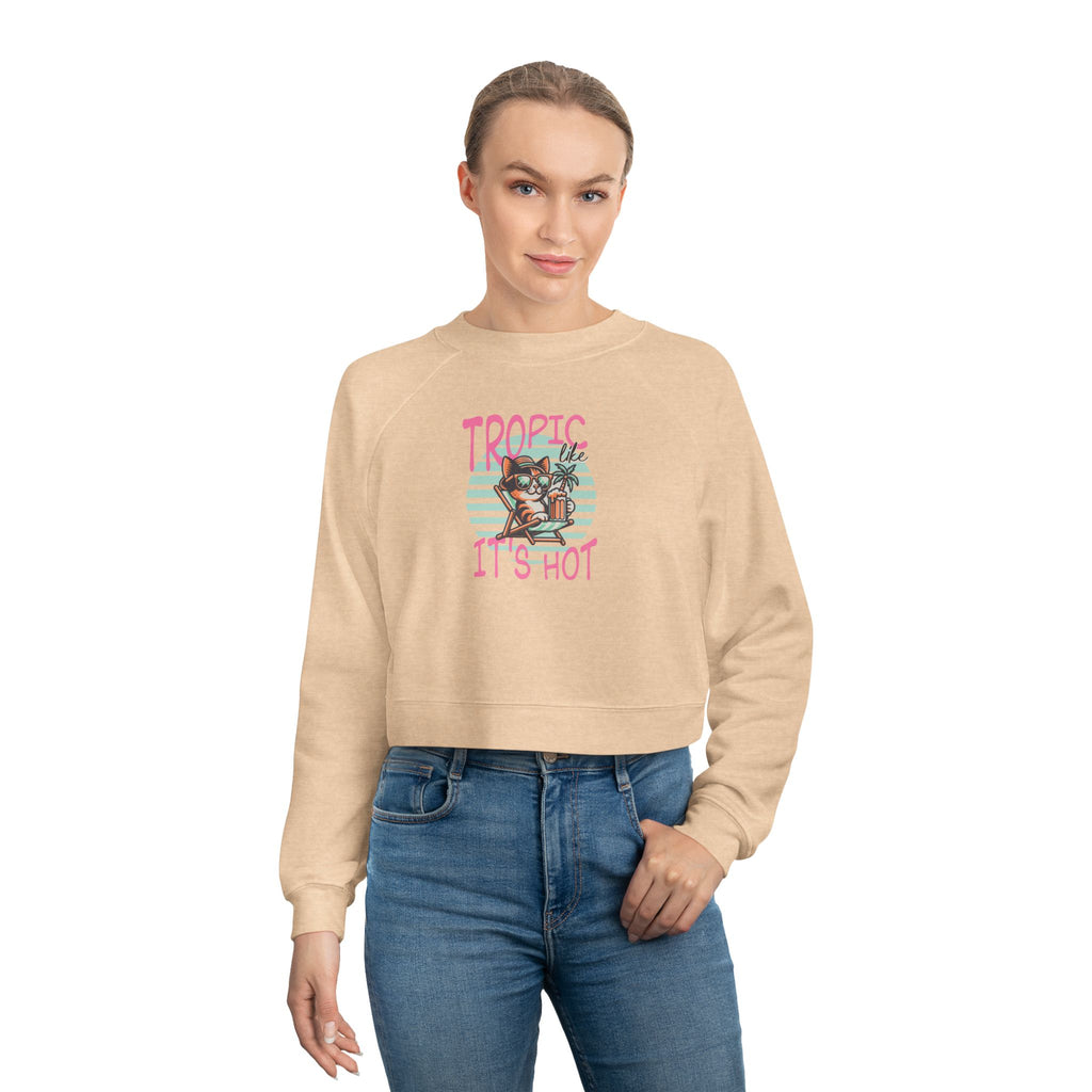 Tropic Like It's Hot Cropped Sweatshirt
