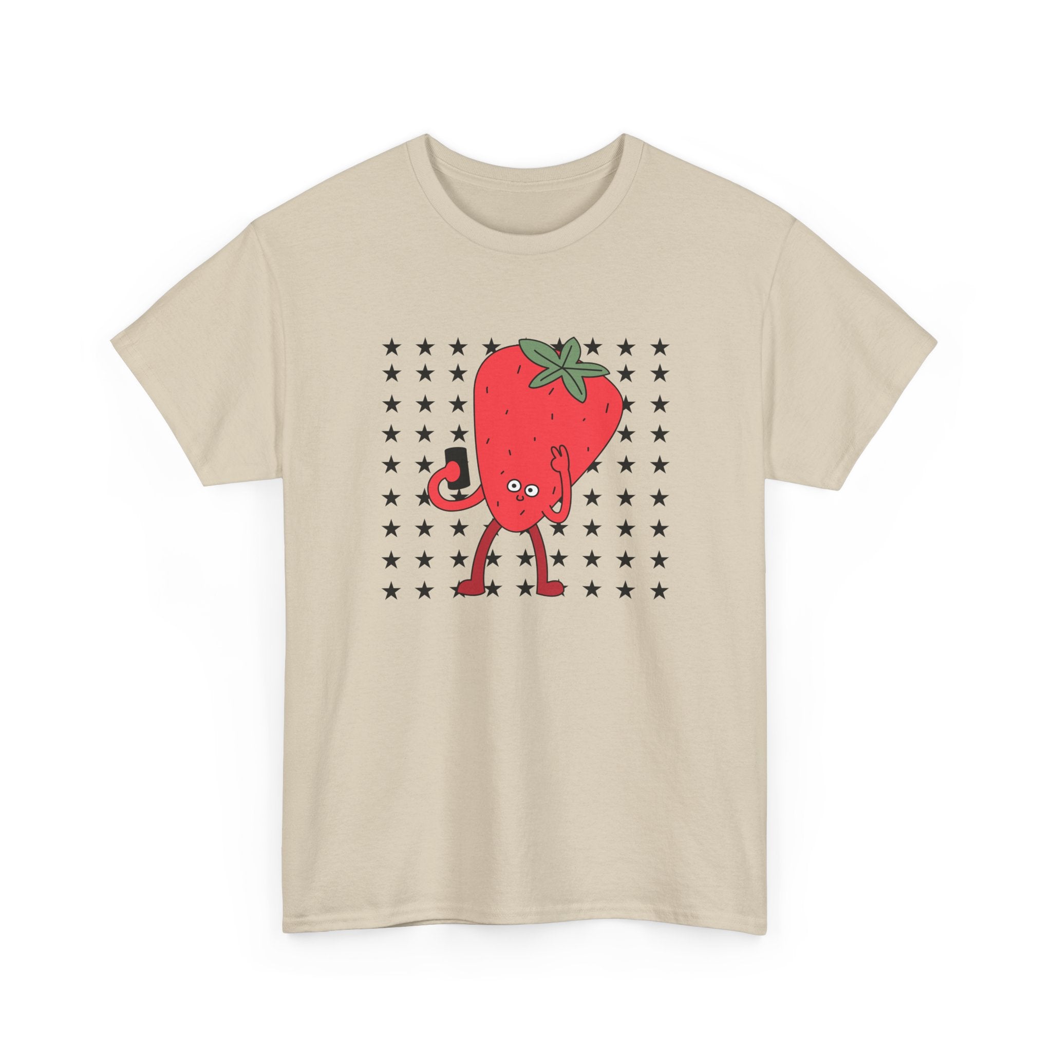 Strawberry Character Illustration Tee