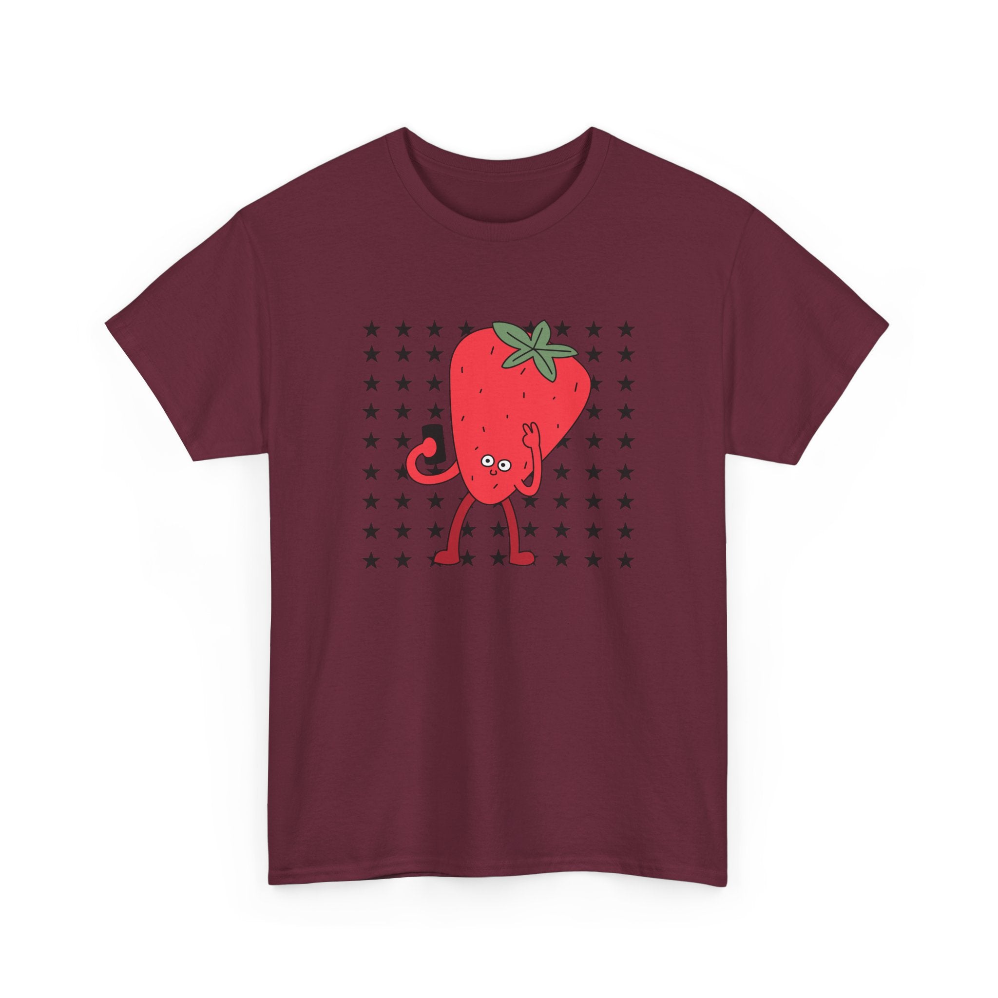 Strawberry Character Illustration Tee